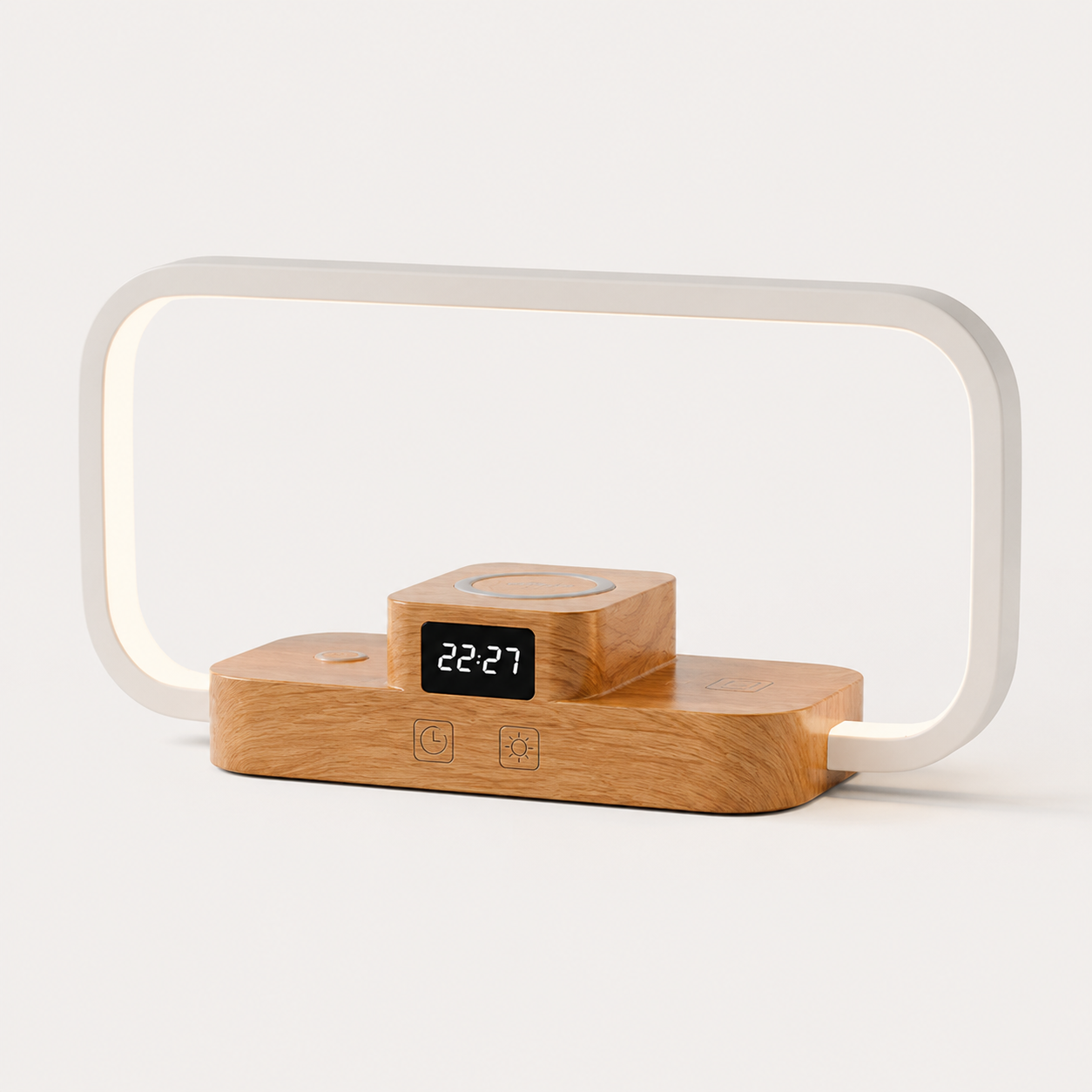 Landwee Smart Bedside Lamp with 3-in-1 Wireless Charging