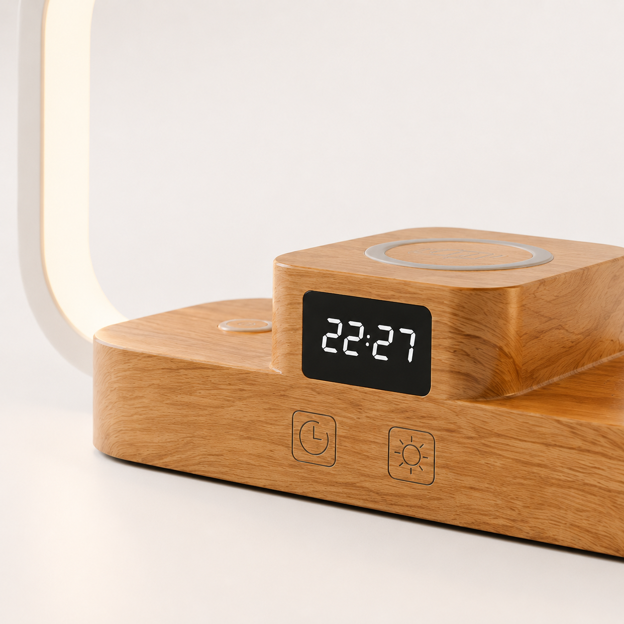 Landwee Smart Bedside Lamp with 3-in-1 Wireless Charging