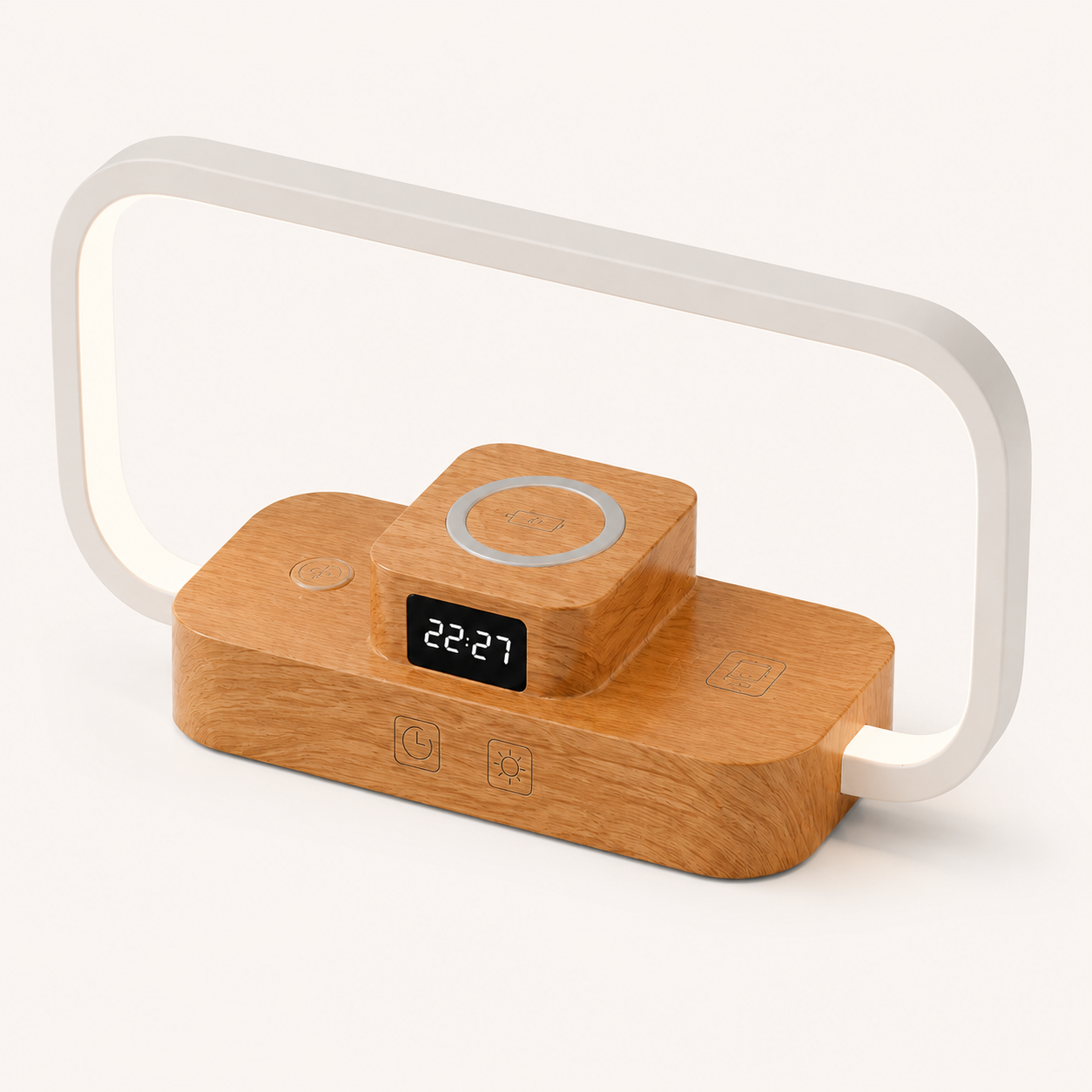 Landwee Smart Bedside Lamp with 3-in-1 Wireless Charging